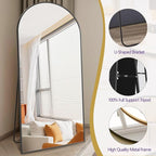 Dewfig Arched Full Length Mirror, Full Body Mirrors - Image 7