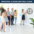 Pytha Sight Large Wall Clock for Lving Room, 16 Inch Modern Industrial - Image 3