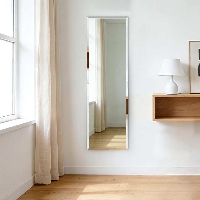 Frameless Mirror Full Length 64”x21”| Wall Mount Mirror Full Length Beveled - Image 5