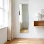 Frameless Mirror Full Length 51"x16" | Wall Mount Mirror Full Length Beveled - Image 2