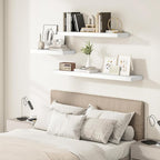 Vivelove White Floating Shelves Over Toilet, 24/36/48/55 Inch X 12 Deep Shelves - Image 8