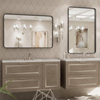 LOAAO 20X30 Inch Black Metal Framed Bathroom Mirror - Image 4