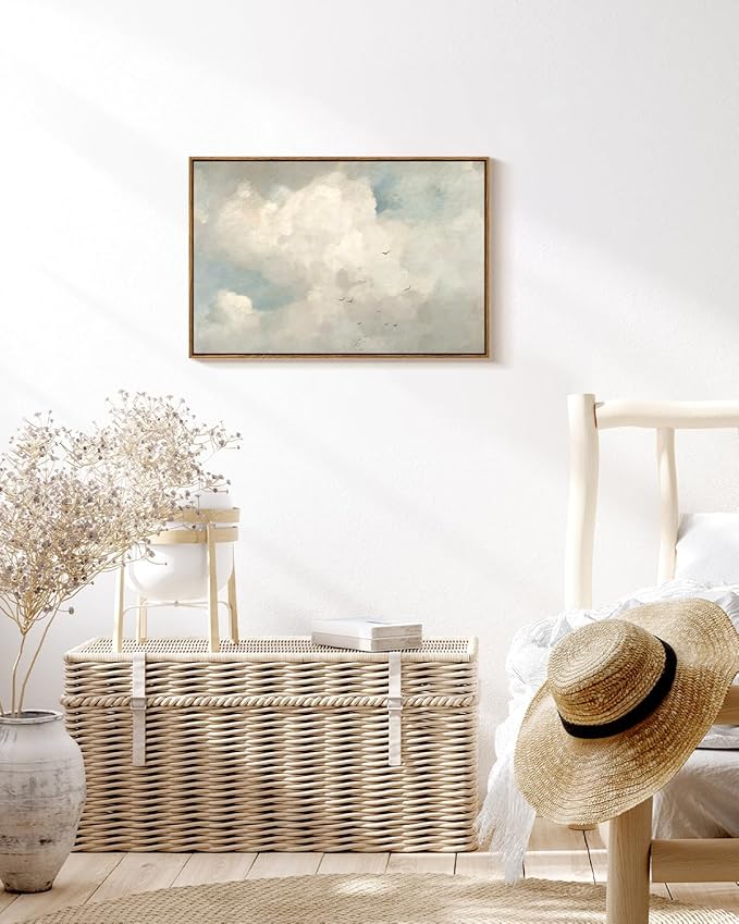 InSimSea Framed Canvas Wall Art Vintage Decor, Home Decor Classical Oil - Image 3