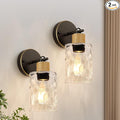 MOKATNG Set of 2 Wall Sconces for Bathroom, Coastal Modern Vanity Lights by Bathroomlightfixtures