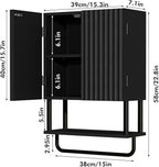 RUSTOWN Fluted Bathroom Wall Cabinet - Image 2