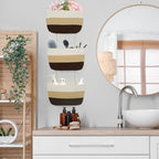 TeoKJ Over the Door Hanging Basket, 3-Tier Woven Cotton Wall-Mounted Storage - Image 6