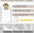 VerRon 5-Light Gold Bathroom Light Fixtures, Brushed Gold Wall Light Fixture - Image 3