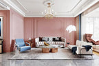 Dimoon 236''x17.7'' Pink Peel and Stick Wallpaper Contact Paper Modern Self - Image 7