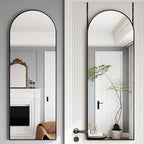 Door Mirror, Arched Full Length Mirror Over The Door, Full Body Mirrors by JAWGLOW