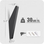COCOYA 4Pack Metal Wall Hooks, Minimalist Coat Hooks Matte Black Simple Modern - Image 6
