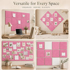 Large Cork Boards for Walls – 36" x 24" Self Adhesive Felt Wall Tiles - Image 6