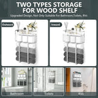 Towel Racks for Bathroom, Bathroom Shelf Over Toilet, Floating Shelves - Image 5