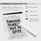 noxozoqm Black And White Newspaper Poster Fashion Fun Motivational Quote Wall - Image 2