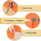 Wallercity Orange Velvet Peel and Stick Wallpaper - Image 8