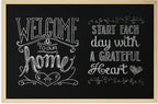 U Brands Chalkboard, Birch Wood Frame, Wall Mountable, Dry Erase Board by UBrands