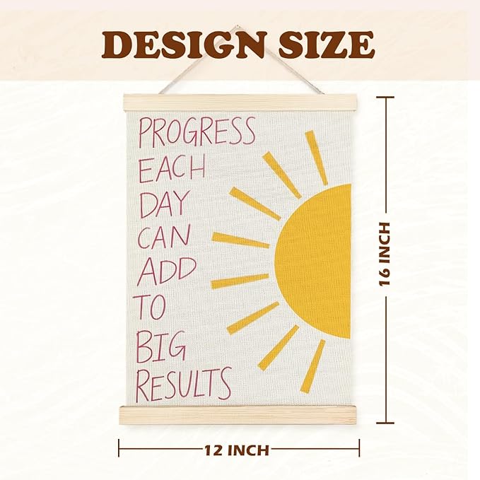 Supwhd Nursery Positive Affirmations Wall Decor, Inspirational Add Up to Big - Image 6
