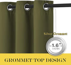 NICETOWN Blackout Curtains for Sliding Glass Door Room Divider Noise Reduce - Image 6