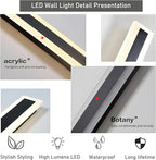 2Pack 23.6inch Long Outdoor Modern LED Wall Light, 18W Waterproof IP65 Warm - Image 8