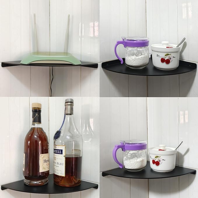Corner Shelf, 3.0mm Aluminum Alloy Corner Shelf wall Mounted, - Image 4