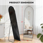 Simple Deluxe Arched Full Length Mirror, - Image 5