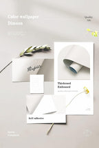 Dimoon 236''x17.7'' White Peel and Stick Wallpaper Contact Paper Modern Self - Image 4
