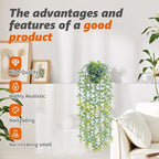 Freyalife 1Pcs Fake Plants Eucalyptus, Artificial Potted Faux Hanging Plants - Image 4