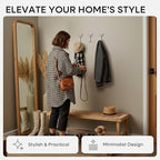 Homeforia Wall Coat Hook Rack - Image 2
