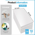 Art3d 10-Pack Smooth Drop Ceiling Tile 2ft x 4ft - Image 4