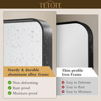 TETOTE Black Vanity Mirror 28 x 36 Inch - Image 3