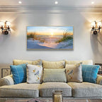 MHARTK66 Framed Wall Art for Living Room Modern Wall Decor for Bedroom Beach - Image 3