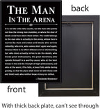 Howwii Office Wall Art Inspirational Decor The Man in the Arena Framed - Image 4