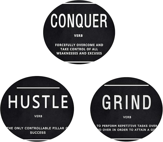 KAWAHONE Success Quotes Wall Art, Grind Hustle Conquer Motivation Wall Poster - Image 9