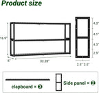 Extra Long Bathroom Organizer Storage Shelves 100% Bamboo Adjustable Height - Image 2