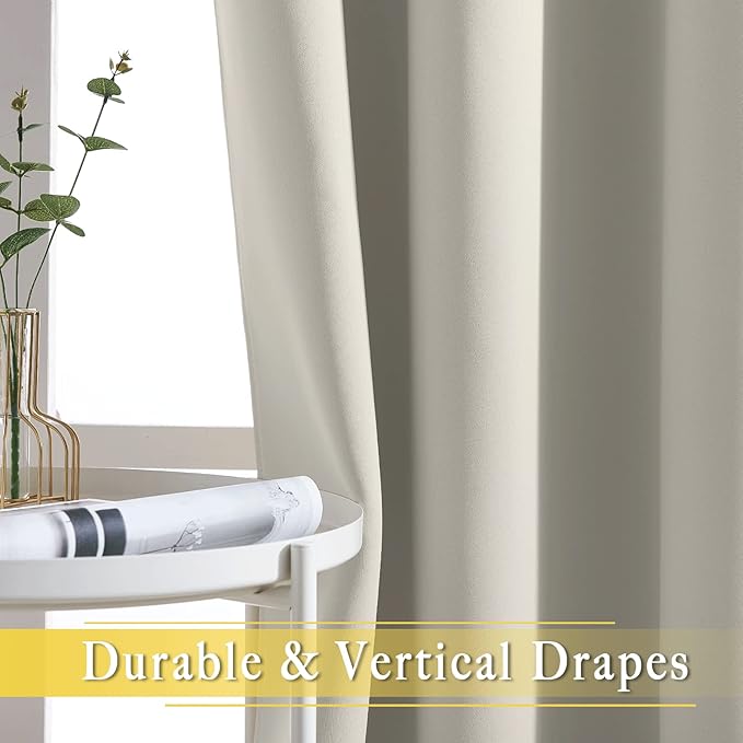 NICETOWN Room Darkening Bedroom Curtain 78 inches Long - Image 5