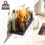 Fixwal Wall Shelves, Width 4.7 Inches Black Floating Shelves - Image 3
