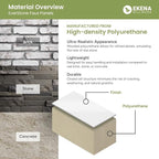 EverStone Cobblestone Faux Stone Panel, Morning Dove Color - Image 3