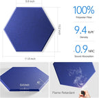 16 Pack Self-adhesive Acoustic Panels 12" X 10" X 0.4" -Sound Proof Foam Panels - Image 3