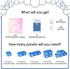 COKAOBE Iridescent Pink Shimmer Wall Backdrop, Photo Backdrops - Image 2