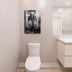 Funny Bathroom Canvas Wall Art Set of 2 - Image 2