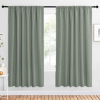 NICETOWN 2 Panels Blackout Curtains, Rod Pocket Window Curtains Room Darkning by NICETOWN