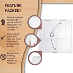 Morvat Adjustable Spring Access Panel 12"x12" Inches, - Image 4