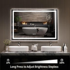 LED Bathroom Mirror 45 x 30 inch, Lighted Bathroom Vanity Mirror - Image 6