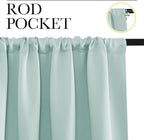 NICETOWN Blackout Curtains for RV Windows, Aqua Blue, 2 Panels, Room Darkening - Image 2