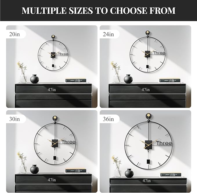 Cuspin 24 inch Large Wall Clock - Image 6