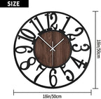 1st owned Large Wall Clock for Living Room Decor- 20" Decorative Antique Silent - Image 3