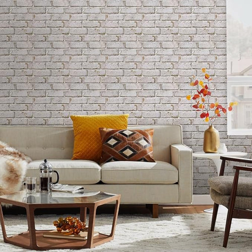 3D Peel and Stick Faux Brick Wall Panels 11.8" x 11.8" 10-Pack, Small - Image 2