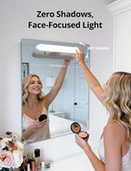 Combuh 2 Pack Battery Operated Bathroom Mirror Lights Bar - Image 7