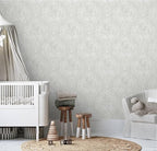 Ismoon Floral Peel and Stick Wallpaper Grey Contact Paper Boho Watercolor - Image 7
