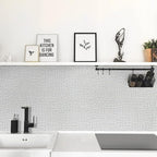Grey Wallpaper Grasscloth Peel and Stick Wallpaper 17.7inchx196.8inch Textured - Image 3