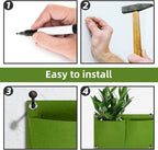 LITLANDSTAR Hanging Planter, 18 Pocket Vertical Wall Mounted Grow Bag, Modern - Image 9